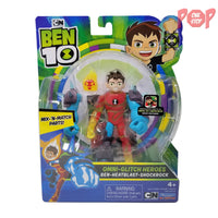 Ben 10 - Omni-Glitch Heroes - Ben-Heatblast-Shockrock Action Figure