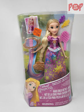 Disney Princess - Rapunzel - Rainbow Style Fashion Doll with Hair Chalk