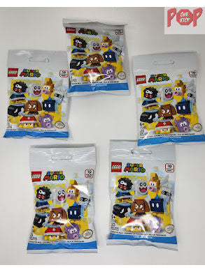 Lego - Super Mario - Character Blind Bag (71361) - Lot of 5