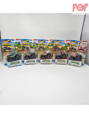Hot Wheels Monster Trucks - TMNT - Complete Set (Leonardo, Donatello, Michaelangelo, Raphael, Krang)