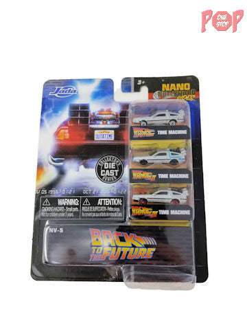 Nano Hollywood Rides - Back to the Future DeLorean 3 Pack!
