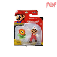 World of Nintendo - Fire Mario 3" Action Figure with Fire Flower