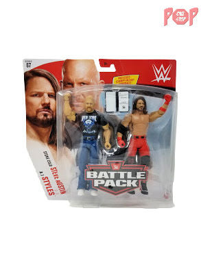 WWE Battle Pack - Stone Cold Steve Austin & AJ Styles (Series 67)