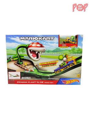 Hot Wheels - Mario Kart - Piranha Plant Slide Track Set (Yoshi)